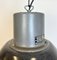 Large Industrial Dark Grey Enamel Factory Lamp from Elektrosvit, 1960s 3
