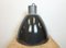 Large Industrial Dark Grey Enamel Factory Lamp from Elektrosvit, 1960s, Image 10