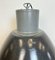 Grande Lampe d'Usine Industrielle en Émail Gris Foncé de Elektrosvit, 1960s 12
