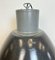 Large Industrial Dark Grey Enamel Factory Lamp from Elektrosvit, 1960s, Image 12