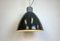 Large Industrial Dark Grey Enamel Factory Lamp from Elektrosvit, 1960s, Image 16