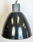 Large Industrial Dark Grey Enamel Factory Lamp from Elektrosvit, 1960s 5