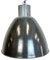 Large Industrial Dark Grey Enamel Factory Lamp from Elektrosvit, 1960s 1