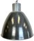 Large Industrial Dark Grey Enamel Factory Lamp from Elektrosvit, 1960s, Image 1