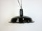 Industrial Black Enamel Factory Pendant Lamp from Elektrosvit, 1950s 2