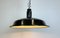 Industrial Black Enamel Factory Pendant Lamp from Elektrosvit, 1950s, Image 13