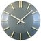 Industrial Grey Office Wall Clock from Pragotron, 1970s 1