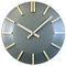 Industrial Grey Office Wall Clock from Pragotron, 1970s, Image 1