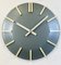 Industrial Grey Office Wall Clock from Pragotron, 1970s 7