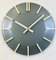 Industrial Grey Office Wall Clock from Pragotron, 1970s, Image 7