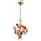 Vintage Tole Flower Chandelier, 1950s, Image 1