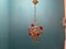 Vintage Tole Flower Chandelier, 1950s 6