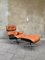 Lounge Chair & Ottoman in Plywood and Tan Leather by Charles & Ray Eames for Herman Miller, 1960s, Set of 2 18