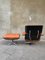 Lounge Chair & Ottoman in Plywood and Tan Leather by Charles & Ray Eames for Herman Miller, 1960s, Set of 2, Image 5
