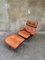 Lounge Chair & Ottoman in Plywood and Tan Leather by Charles & Ray Eames for Herman Miller, 1960s, Set of 2 15