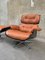 Lounge Chair & Ottoman in Plywood and Tan Leather by Charles & Ray Eames for Herman Miller, 1960s, Set of 2, Image 7