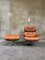 Lounge Chair & Ottoman in Plywood and Tan Leather by Charles & Ray Eames for Herman Miller, 1960s, Set of 2, Image 4