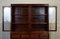 Large Vintage Oriental Chinese Carved Hardwood Bookcase Display Cabinet J1 7