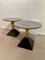 Geometric Brass, Black Metal and Gray Granite Coffee Table, Italy, 1980s 3