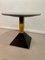 Geometric Brass, Black Metal and Gray Granite Coffee Table, Italy, 1980s 5