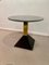 Geometric Brass, Black Metal and Gray Granite Coffee Table, Italy, 1980s 6