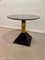 Geometric Brass, Black Metal and Gray Granite Coffee Table, Italy, 1980s, Image 6