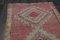 Turkish Pink & Beige Runner Rug, 1960s 5