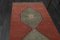Alfombra turca coral de 27 x 103 pies, alfombra de corredor colorida, naranja rojo marrón, alfombra de corredor Herki, alfombra Oushak vintage, corredor anudado a mano, corredores, años 60, Imagen 5