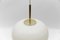 Mid-Century Modern Opaline Glass Ball Pendant Lamp by Doria Leuchten, Germany, 1960s 10