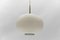 Mid-Century Modern Opaline Glass Ball Pendant Lamp by Doria Leuchten, Germany, 1960s 1