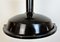 Lámpara colgante de fábrica industrial esmaltada en negro con rejilla de protección de Elektrosvit, años 50, Imagen 4