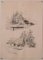Signiert (Unidentified at Present), Bleistiftstudien der Natur, 1920er, Bleistift & Papier, 11 . Set 4
