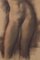 Firmado (no identificado en la actualidad), Retrato de mujer desnuda, 1977, Carbón, Enmarcado, Imagen 6