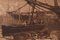 Incisione di barche, metà XIX secolo, inchiostro su carta, con cornice, Immagine 3
