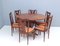 Chaises de Salle à Manger Vintage en Noyer dans le style d'Ico Parisi, Italie, 1950s, Set de 6 2