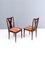 Vintage Walnut Dining Chairs in the style of Ico Parisi, Italy, 1950s, Set of 6 4
