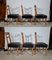 Art Deco Dining Chairs, 1940s, Set of 6 5