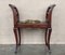 Antique Carved Mahogany Benches, 1890, Set of 4 9
