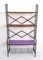 Vintage Varnished Iron Shelf in Wood & Formica, Italy, 1960s, Image 1