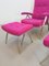 Fauteuil Inclinable Mid-Century et Ottomane en Kvadrat Upholstery, 1960s, Set de 2 5