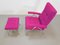 Mid-Century Recliner Lounge Chair and Ottoman in Kvadrat Upholstery, 1960s, Set of 2, Image 11