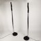 Vintage Italian Floor Lamps in Lacquered Iron and Chromed Metal, 1970s, Set of 2 5
