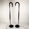 Lámparas de pie italianas vintage de hierro lacado y metal cromado, años 70. Juego de 2, Imagen 6