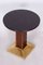Small Art Deco Table in Oak and Brass, 1920s, Image 4