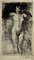 Emil Orlik, Signed Etching, Standing Female Nude, 1897 1