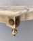 Wall-Mounted Brass Console Table with Yellow Onyx Top, 1950s, Image 8