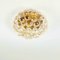 Mid-Century Amber Bubble Glass Flush Mount/Ceiling Light attributed to Helena Tynell for Limburg, Germany, 1960s, Image 3