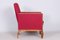 Roter französischer Art Deco Stuhl aus Buche, 1930er 4