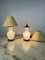 Lámparas de mesa de cristal de Murano y latón de F. Fabbian, Italia, años 70. Juego de 2, Imagen 5