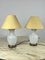 Murano and Brass Glass Table Lamps by F. Fabbian, Italy, 1970s, Set of 2 7